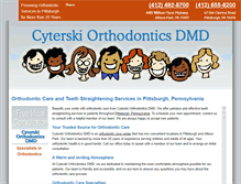 Tablet Screenshot of cyterskiorthodontics.com